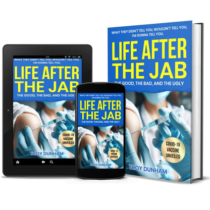 Life After the Jab, book photo, offering readers insight and guidance on navigating life after vaccination experiences.